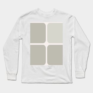 Large Tiles in Neutral Colors Long Sleeve T-Shirt